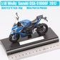 1:18 Welly 2017 Suzuki GSX-S1000F motorcycle model Diecast Toy bike Replicas
