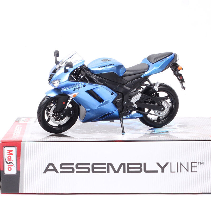 Maisto Assemble Line DIY 1/12 Kawasaki Ninja ZX-6R ZX6R Bike model motorcycle