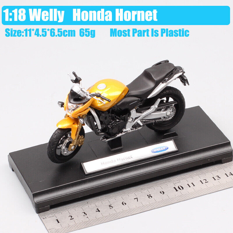 1:18 Welly Honda CB600F Honret 599 Motorcycle Diecast Toy Race Bike Model