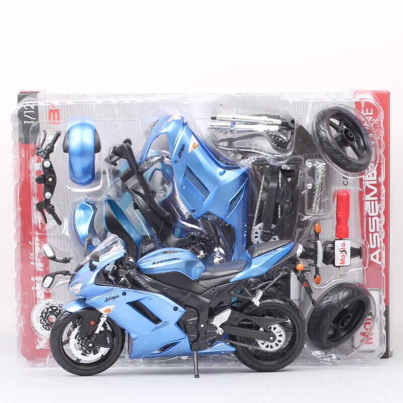 Maisto Assemble Line DIY 1/12 Kawasaki Ninja ZX-6R ZX6R Bike model motorcycle