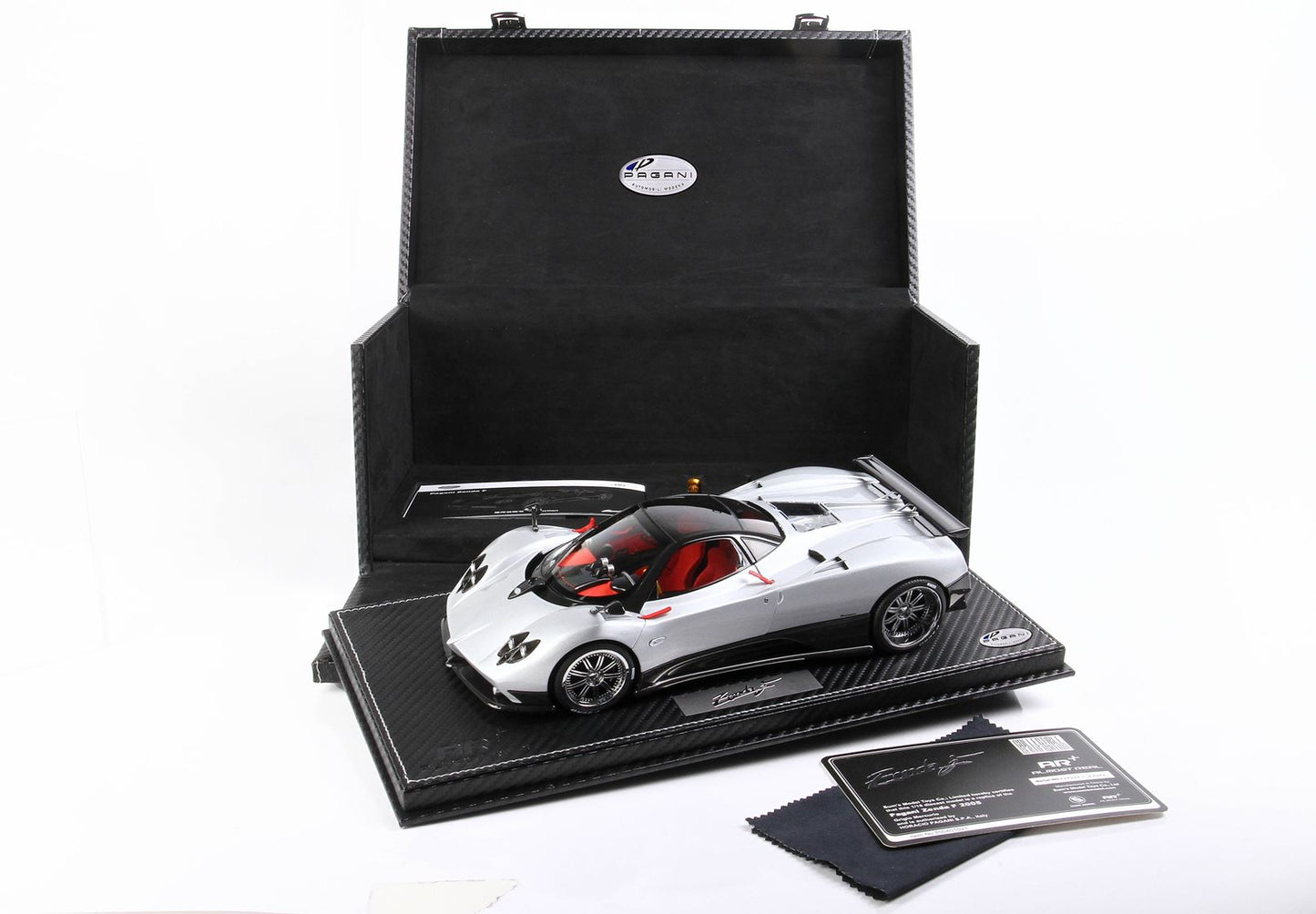 BBR 1/18 Pagani Zonda F 2005 Mercurio Grey Metallizzato Limited 100 Pieces