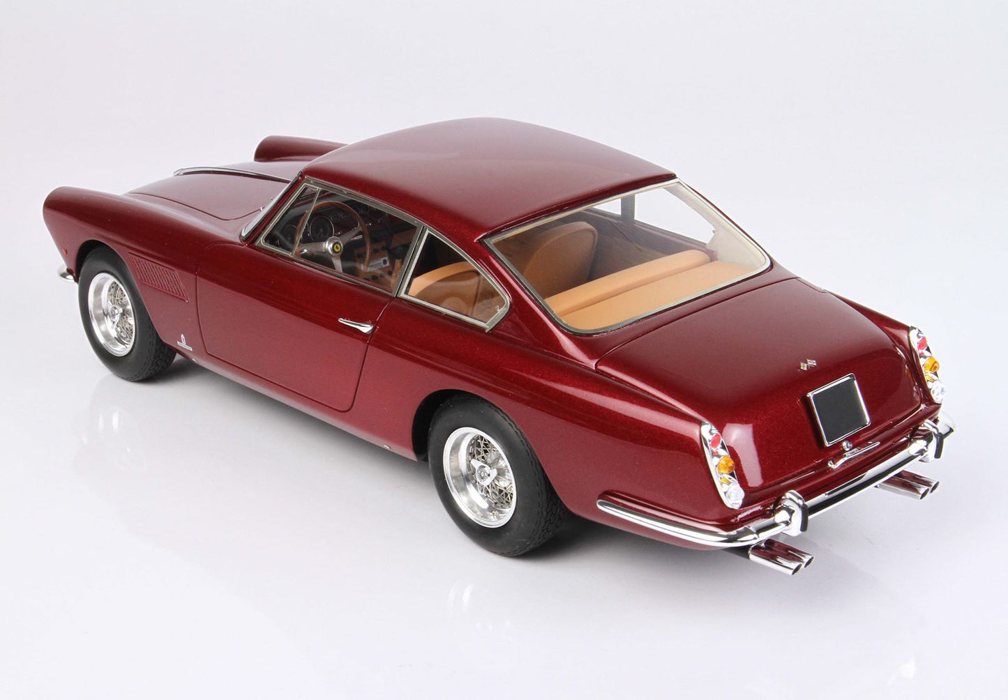 BBR 1/18 Ferrari 250 GT 2+2 I Series 1960 - Chassis S/N 2169 - Resin Model- metallic red rubin color