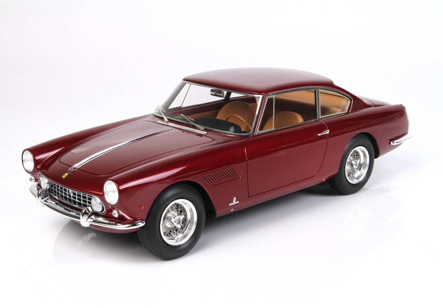 BBR 1/18 Ferrari 250 GT 2+2 I Series 1960 - Chassis S/N 2169 - Resin Model- metallic red rubin color