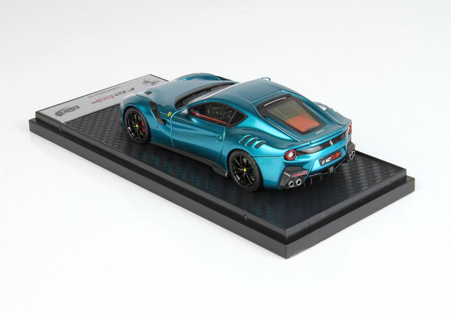 BBR 1/43 Ferrari F12 TDF chrome blue - Padua Exhibition Exclusive - 3 Pieces Produced Only