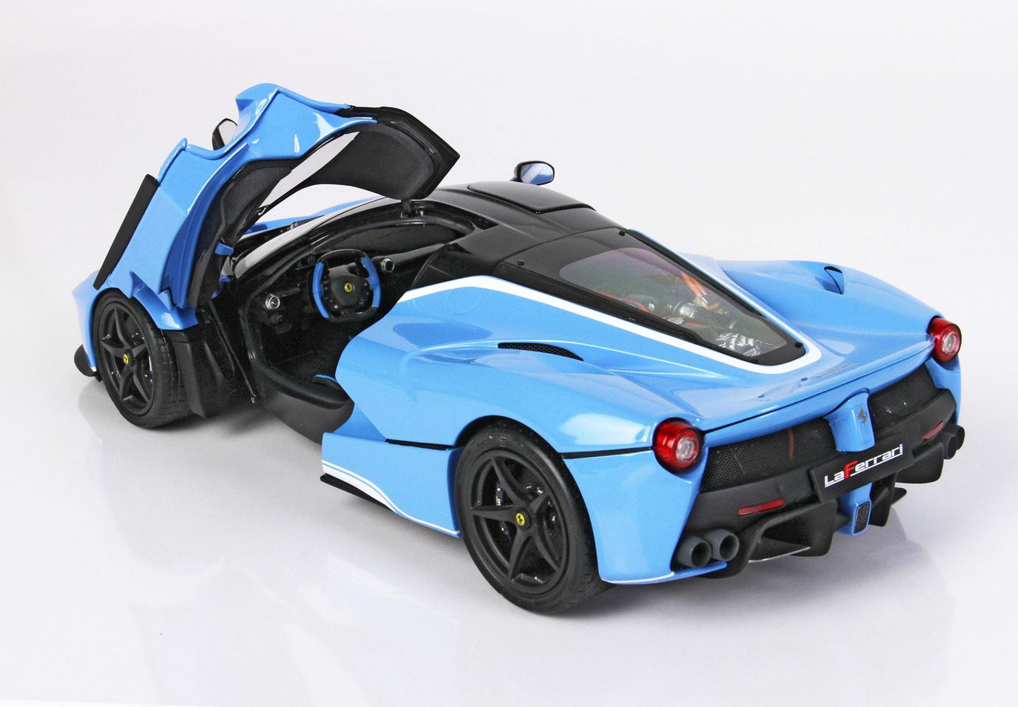 BBR 1/18 Ferrari LaFerrari Tailor made DIE CAST Baby Blue with Display Case