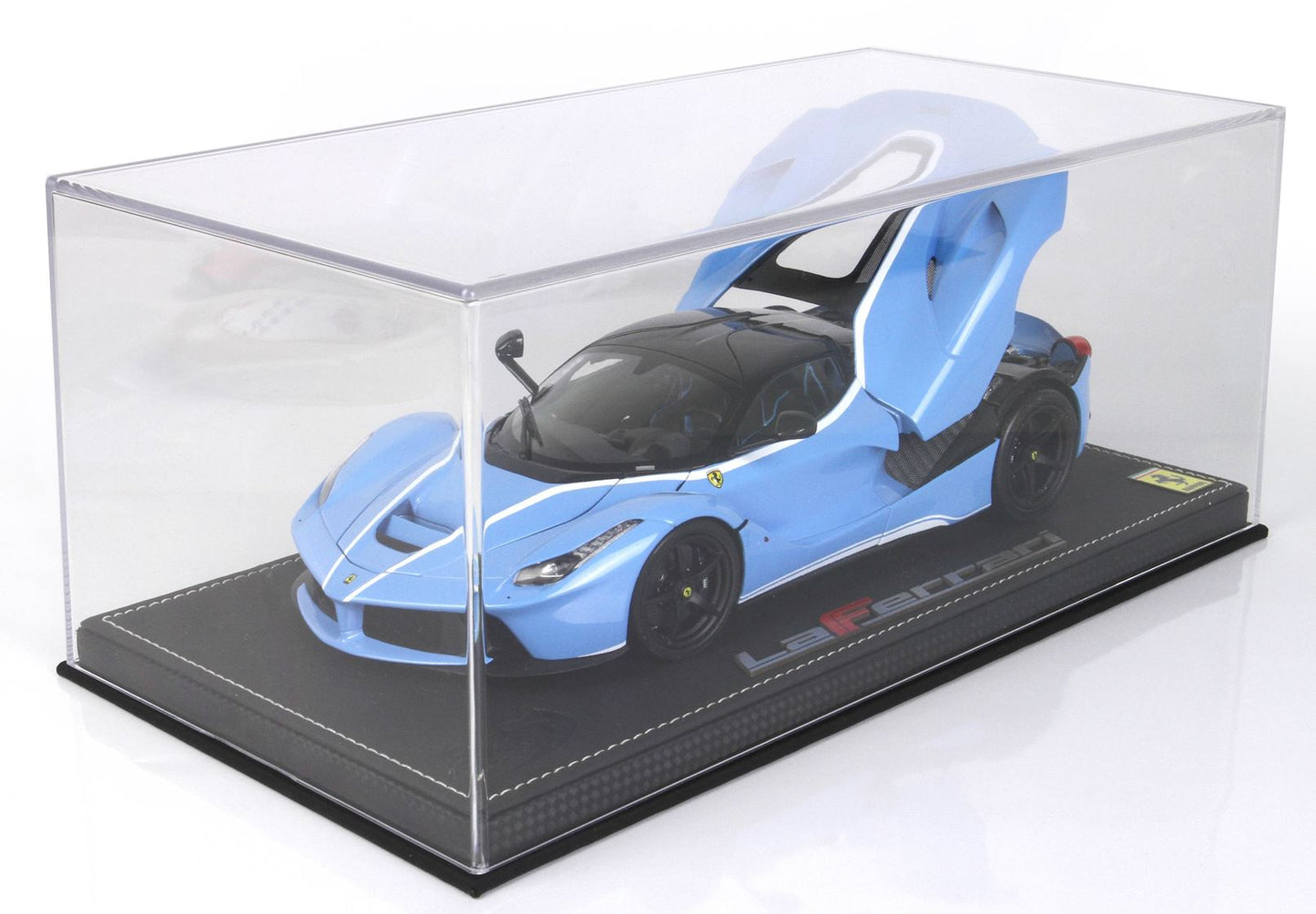 BBR 1/18 Ferrari LaFerrari Tailor made DIE CAST Baby Blue with Display Case