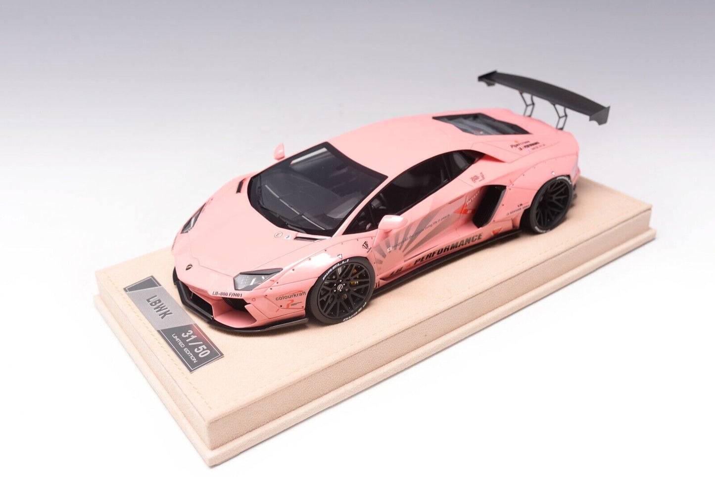 Timothy & Pierre 1/18 Lamborghini Aventador Liberty Walk LB Performance (Pink) Resin Car Model limited 50 Pieces