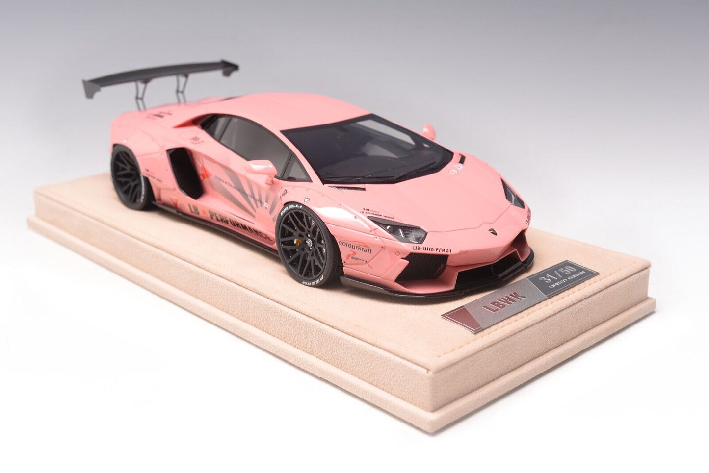 Timothy & Pierre 1/18 Lamborghini Aventador Liberty Walk LB Performance (Pink) Resin Car Model limited 50 Pieces