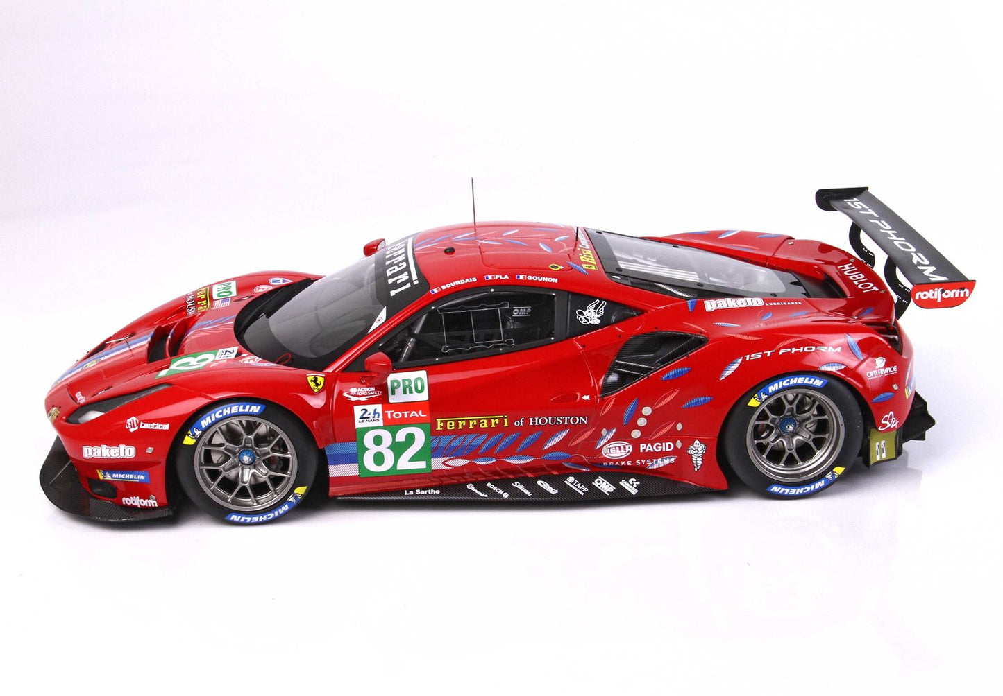 BBR 1/18 Ferrari 488 LM GTE PRO Team RISI 24H Le Mans 2020 limited 172pcs