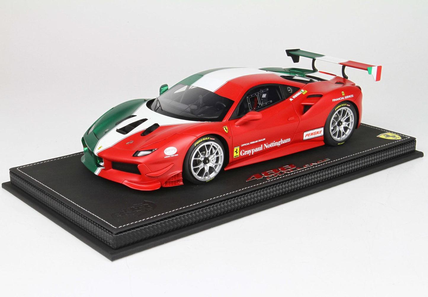 BBR 1/18 Ferrari 488 Challenge TEAM GreyPaul Nottigham - 36 Pieces limited -resin model