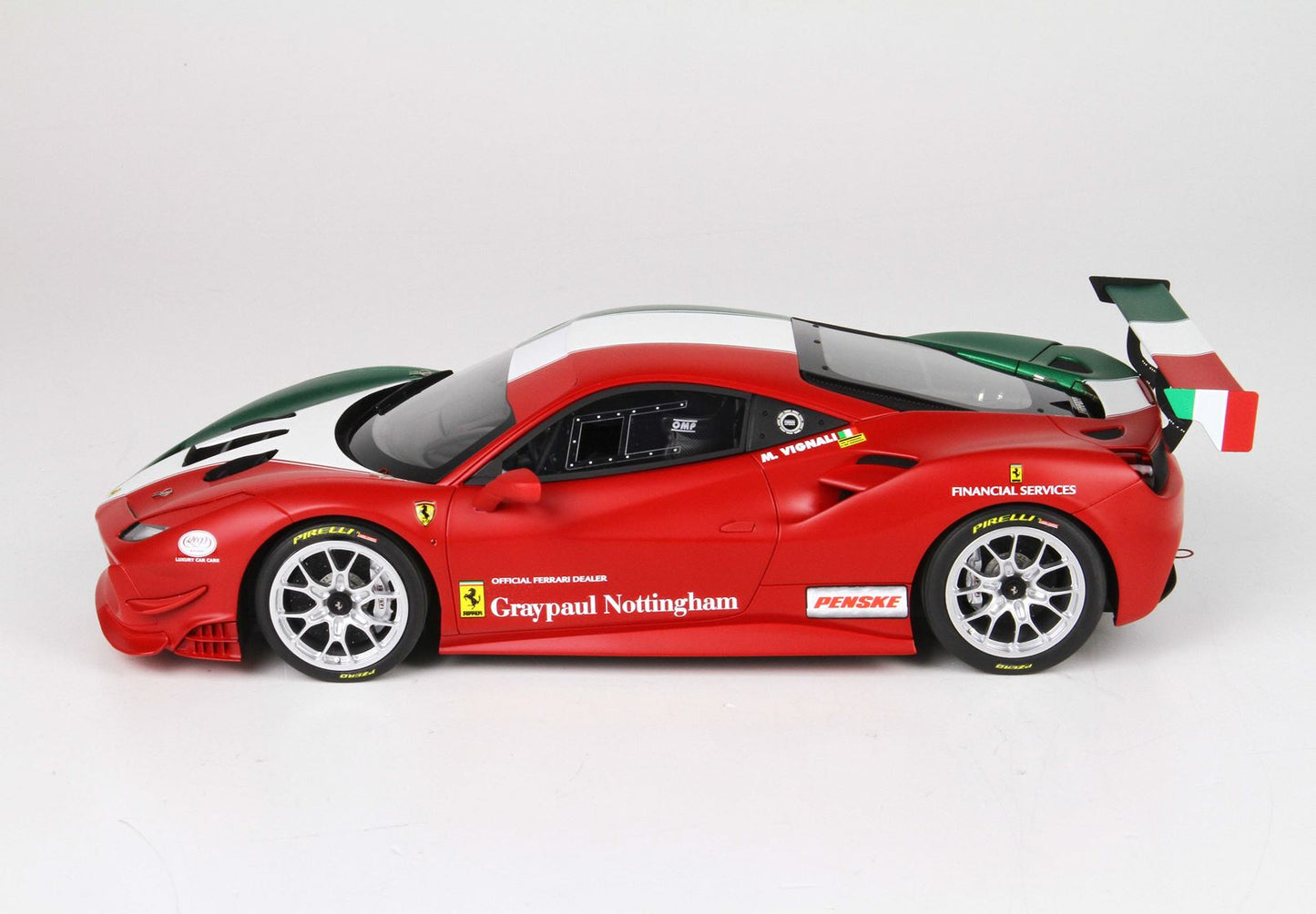 BBR 1/18 Ferrari 488 Challenge TEAM GreyPaul Nottigham - 36 Pieces limited -resin model