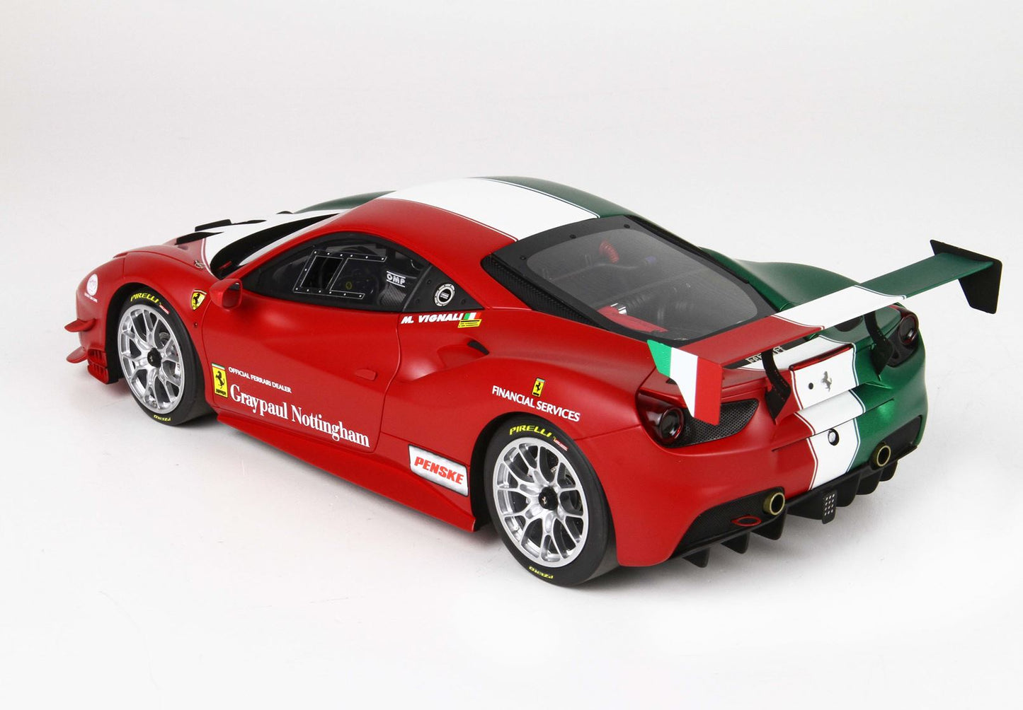 BBR 1/18 Ferrari 488 Challenge TEAM GreyPaul Nottigham - 36 Pieces limited -resin model