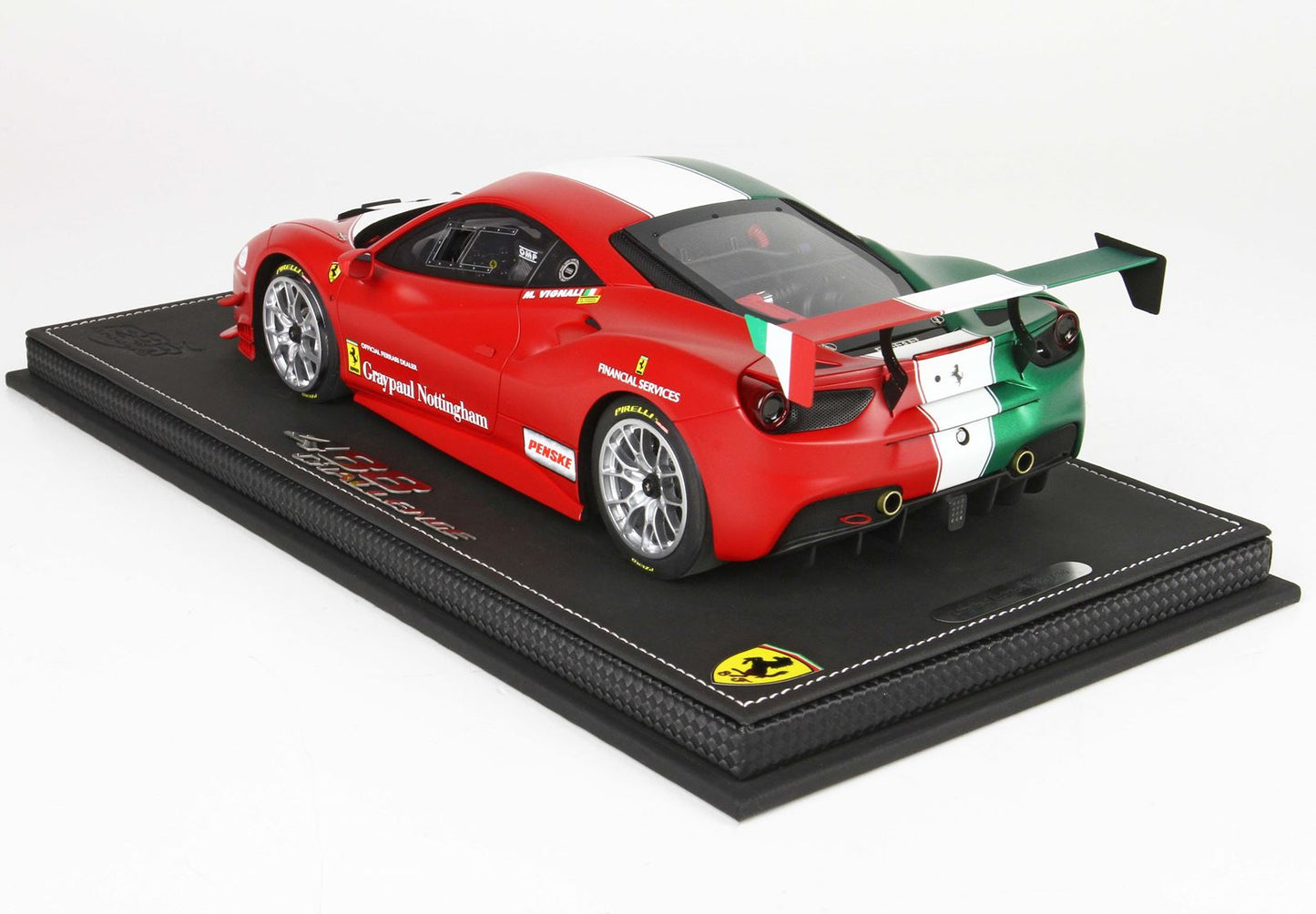 BBR 1/18 Ferrari 488 Challenge TEAM GreyPaul Nottigham - 36 Pieces limited -resin model