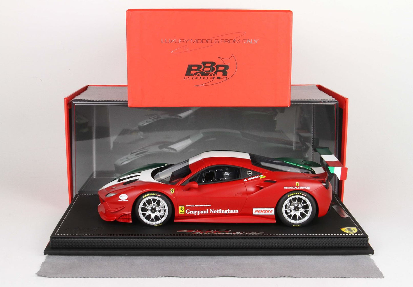 BBR 1/18 Ferrari 488 Challenge TEAM GreyPaul Nottigham - 36 Pieces limited -resin model