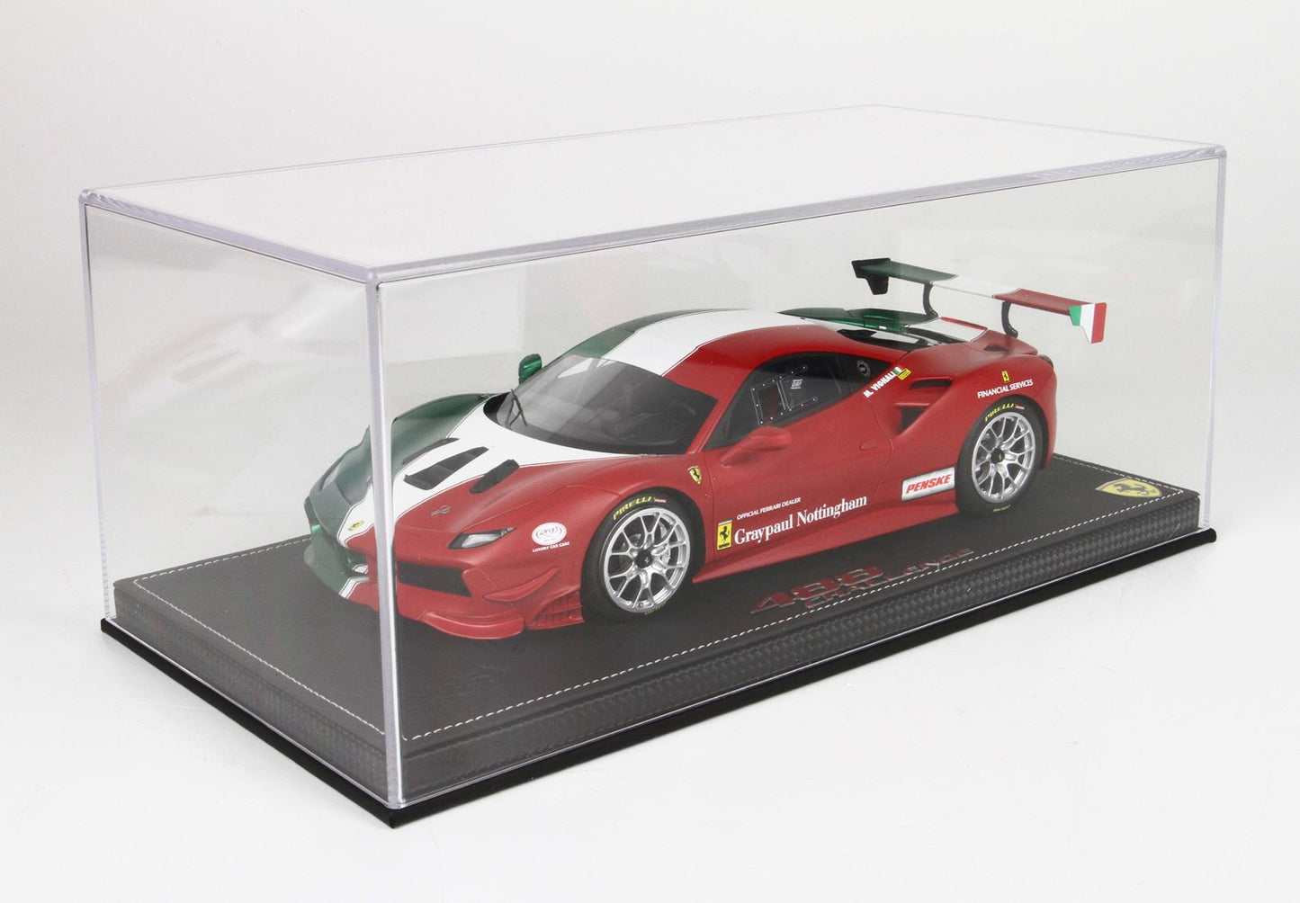 BBR 1/18 Ferrari 488 Challenge TEAM GreyPaul Nottigham - 36 Pieces limited -resin model