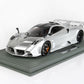 BBR 1/18 Pagani Imola 2020 Matt Silver- Resin Model- Display Case Included