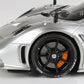 BBR 1/18 Pagani Imola 2020 Matt Silver- Resin Model- Display Case Included