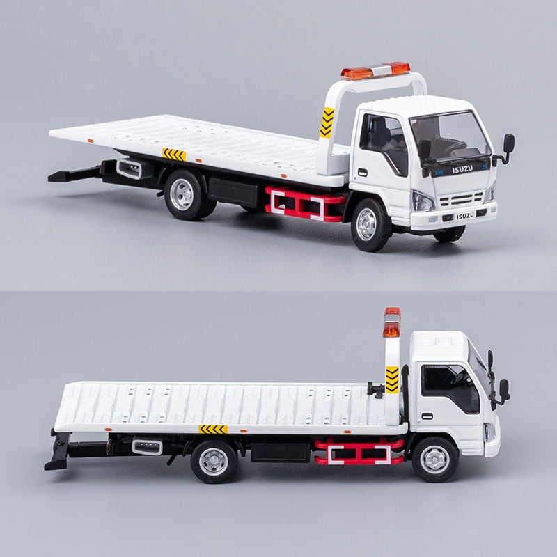 Gcd 1:64 Isuzu Series Reward Flatbed Tow Truck / Isuzu 4k Fire Truck Diecast Model Car - Railed/motor/cars/bicycles