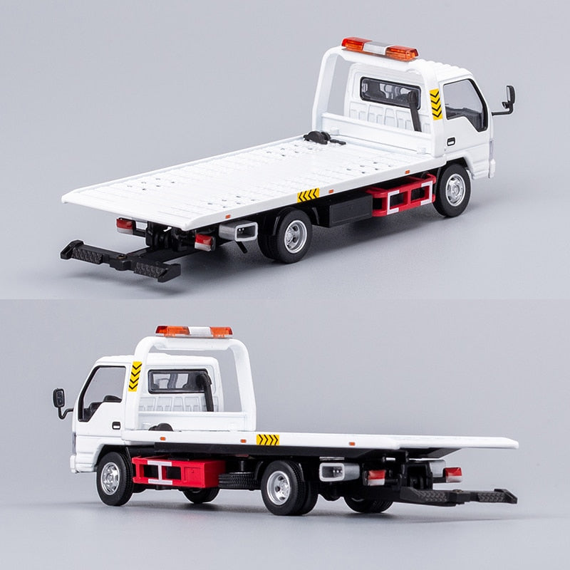 Gcd 1:64 Isuzu Series Reward Flatbed Tow Truck / Isuzu 4k Fire Truck Diecast Model Car - Railed/motor/cars/bicycles