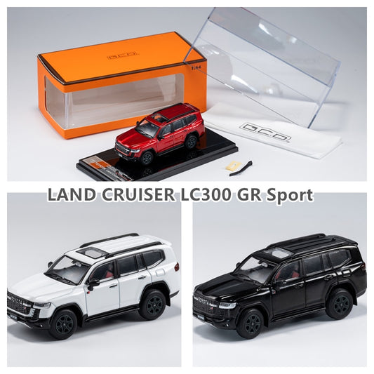 Gcd 1:64 Land Cruiser Lc300 Gr Sport White / Black Lhd Diecast Model Car