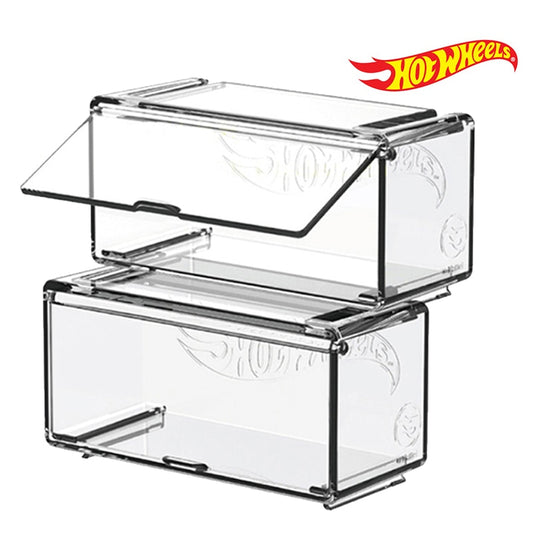 Hot Wheels Collection Box Dust Box Display Box Patchwork Skid Resistant Mat Storage Box Universal 1:64 Scale Vehicle Car Model - Car/train Track Sets