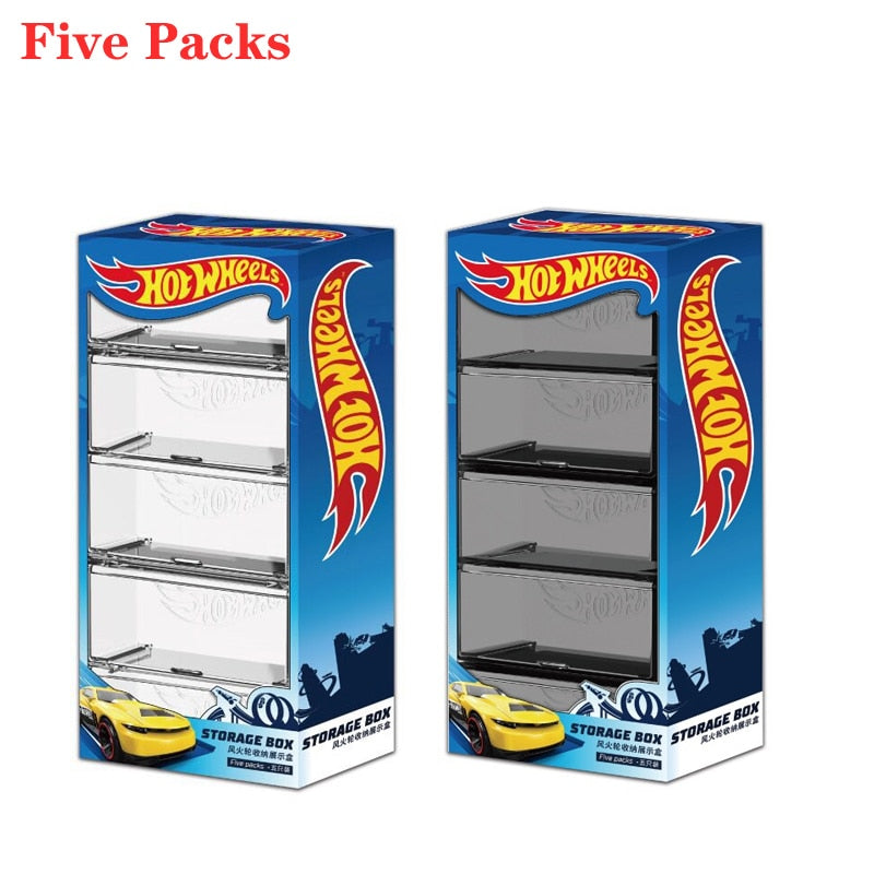 Hot Wheels Collection Box Dust Box Display Box Patchwork Skid Resistant Mat Storage Box Universal 1:64 Scale Vehicle Car Model - Car/train Track Sets