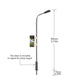 Lqs08 20pcs Model Diorama Advertisement Lamps Post Street Lights Ho Oo Scale 1:87 Led 3v Free Resistors Warm White Bright White - Model Building Kits