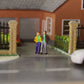 P100w 100pcs Model Trains 1:87 Painted Figures Ho Tt Scale Standing People Assorted Poses - Model Building Kits