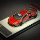 PGM 1/64 Red Burst Crack Lamborghini LP700 Diecast Fully Open Model Car