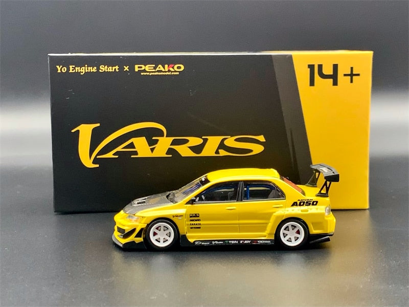 Y.E.S *Peako 1:64 Mitsubishi EVO 9 Varis Yellow Model Car