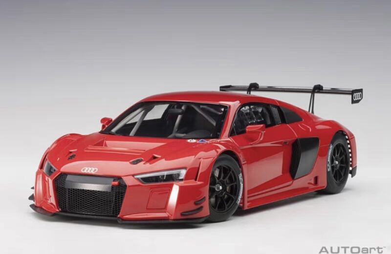 Autoart Audi R8 LMS 1:18 Model Car Plain Color Version Red 81601