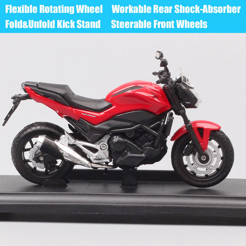 1/18 scales Welly 2018 Honda NC750S Diecast Toy motorcycle model Bike Replicas