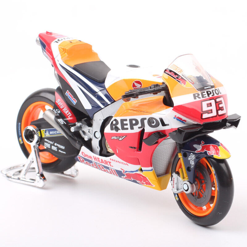 1/18 2021 Honda RC213V Repsol #93 Marc Marquez Motorcycle Bike MotoGP model