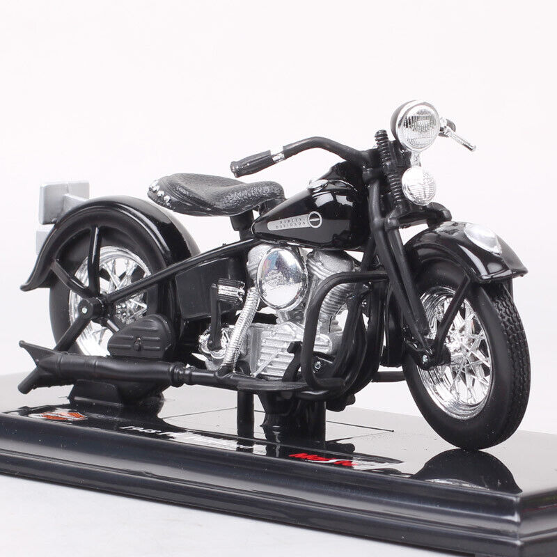 1/18 Scale Maisto Harley HD 1948 FL Panhead Bike Diecasts Toy Motorcycle Model