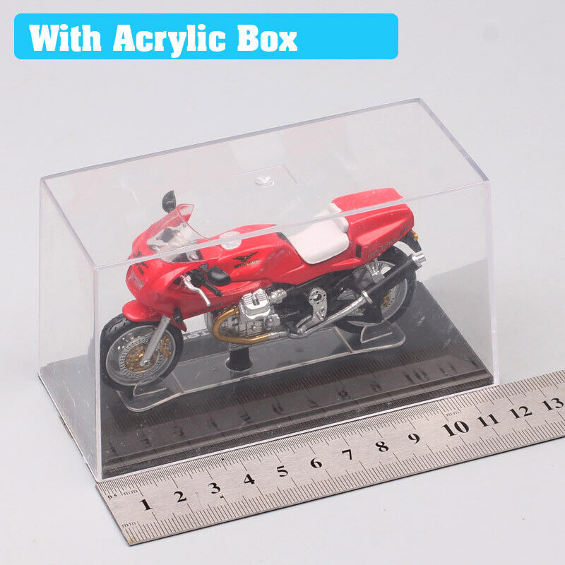 1/24 Scale Mini MG Moto Guzzi Daytona 1000 motorcycle model toy bike Acrylic Box