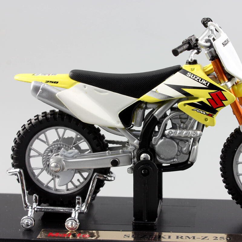 1/18 SUZUKI RM250 RMZ250 model motorcycle Motocross dirt bike toy Diecast