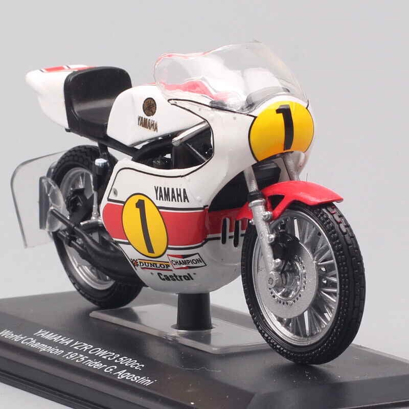 1/22 Yamaha YZR OW23 500cc WC 1975 rider G.Agostini GP bike Toy model motorcycle