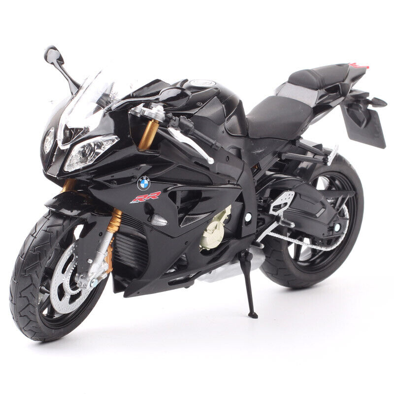 Automaxx 1/12 Scale 2009 BMW S1000RR Plastic Motorcycle Model Bike Toy Black