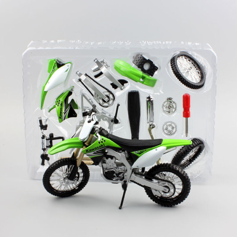 Maisto Assembly 1/12 Kawasaki KX450F dirt motocross Motorcycle model DIY bike
