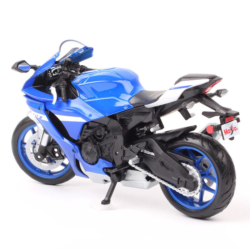 Maisto 1/12 Scale 2021 Yamaha YZF-R1 YZF R1 Diecast Motorcycle Model Bike Blue