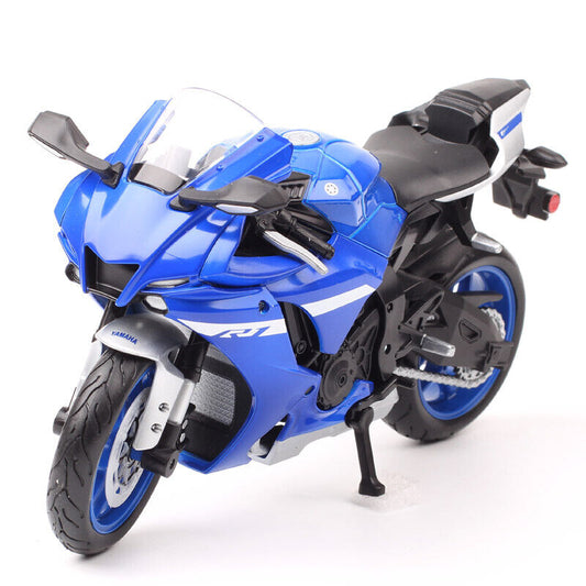 Maisto 1/12 Scale 2021 Yamaha YZF-R1 YZF R1 Diecast Motorcycle Model Bike Blue