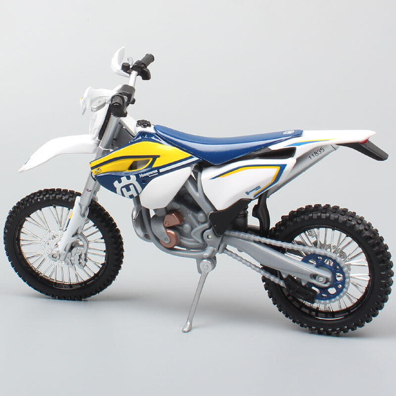 1/12 Motorcycle Scale Husqvarna TE125 2016 Dirt Bike Motocross Diecast model toy