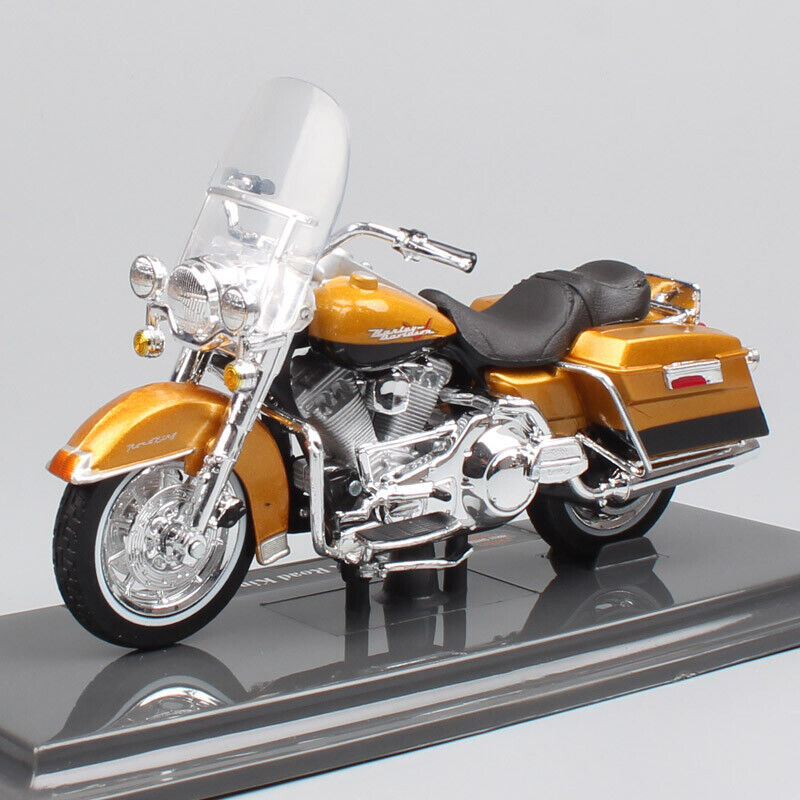 1/18 Maisto 1999 Harley FLHR Road King Gold motorcycle diecast model toy Gold