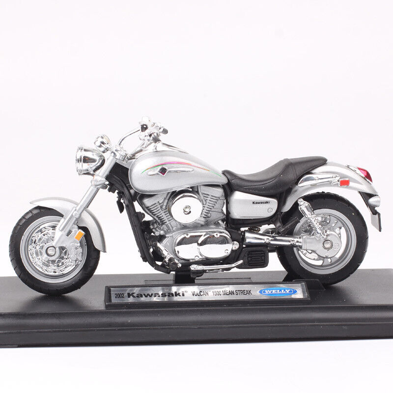 1/18 Welly 2002 Kawasaki Vulcan 1500 MEAN STREAK Motorcycle Model Toy Bike