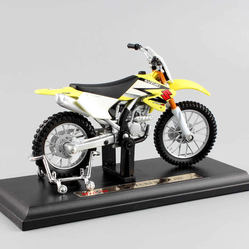 1/18 SUZUKI RM250 RMZ250 model motorcycle Motocross dirt bike toy Diecast