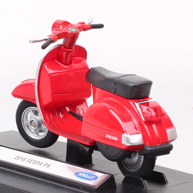 1:18 Scale Welly 2016 VESPA PX Scooter Motorcycle Diecast Toy Model Moto Bike