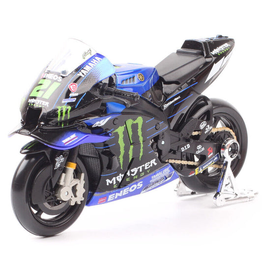 Maisto 1/18 Yamaha YZR-M1 #21 Franco Morbidelli Motorcycle Model MotoGP 2021