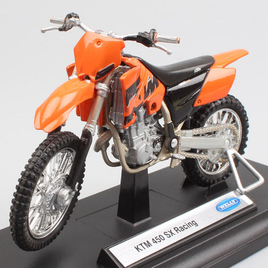 1/18 Welly KTM 450 SX Racing dirt bike Motocross model Diecast Toy Motorcycle