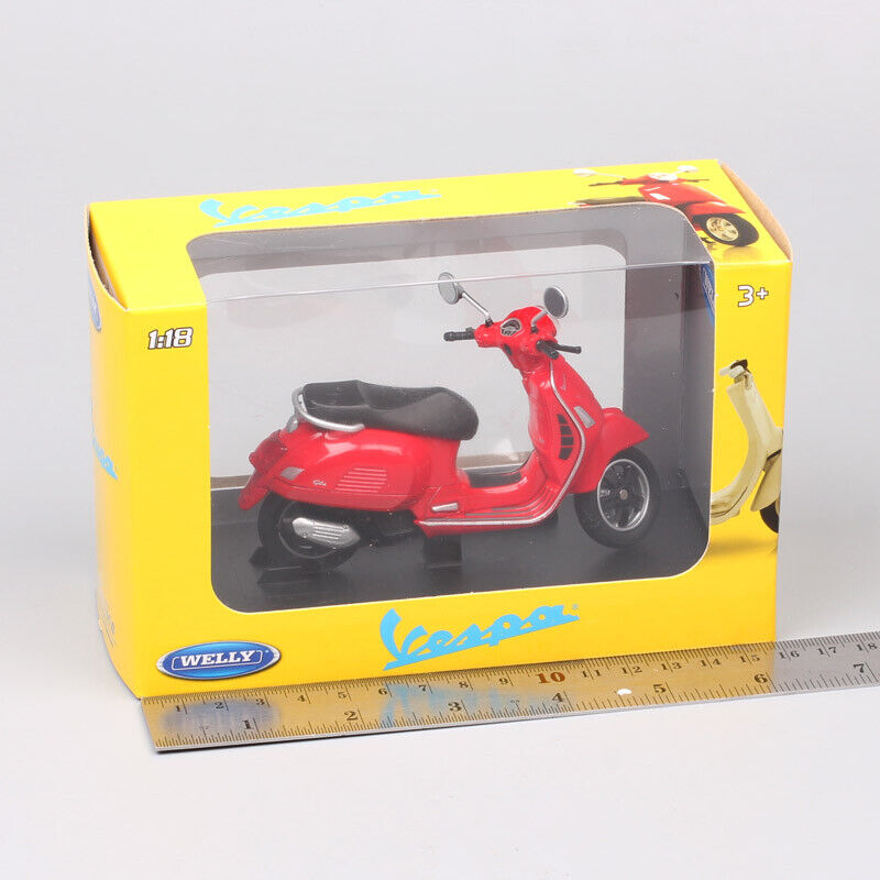 1:18 Welly 2017 Vespa GTS 125cc motorcycle diecast Scooter bike model