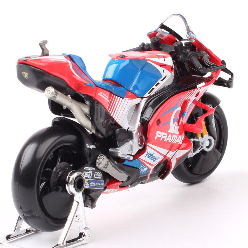 1/18 2021 Ducati Desmosedici GP21 Pramac #5 Johann Zarco Motorcycle Model Toy